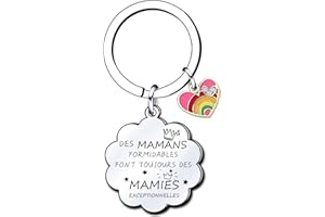 Lumengqi Cadeaux de Noël pour Tata Porte-clés amies formidables tatas exceptionnelles - Porte-clés pour Annonce Grossesse Tata Naissance Enfant idée Cadeau Annonce bébé Fille garçon