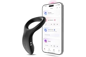 LOVENSE Diamo Anillo Vibrador Pene con Control Remoto Bluetooth App, Vibradores a Distancia para Masculino, Patrones de Vibración Personalizados Ilimitados