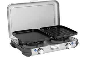 Campingaz - Réchaud à gaz 2 feux Camping Kitchen Grill & Go R CAMPINGAZ