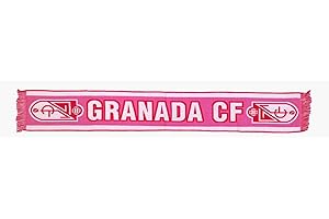 GCF GRANADA CLUB DE FUTBOL Granada CF | Official Club Scarf | 100 Percent Polyester | Red and White | 130 x 20 cm