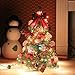 Produktbild outgeek Künstlicher Weihnachtsbaum, Tannenbaum Christbaum 60cm(24'') grün Weihnachtsbaum klein mit Beleuchtung Multicolor LED und Weihnachtsschmuck (60 cm mit LED und Ornaments)