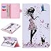 Produktbild HB-Int Samsung Galaxy Tab A 10.1 (SM-T580/T585) Hülle Leder PU Lederhülle Bookstyle Wallet Flip Case Cover PU Brieftasche Handyhülle mit Card Slot Backcover Klapptasche Ledertasche Folio Magnetverschluss Schutzhülle Zurück Stand Function Anti-kratzfeste Tasche für Samsung Tab A 10.1 SM-T580 - Schmetterlings-Mädchen