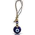 VKORA Handmade Blue Glass Evil Eye Hanging for Good Luck Zodiac Success Health Wealth Prosperity | Decoration for Home Office Garden and Car Hanging |Nazar Battu. (2GB4)