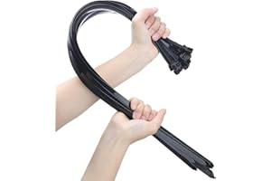 GOTVUGE 26 Inches Large Zip Ties Heavy Duty 30 Packs - Max Load 200 LBS, Work Temp 5 ℉ - 176 ℉ - Long Durable Adjustable Nylon Wire Ties for Both Indoor and Outdoor