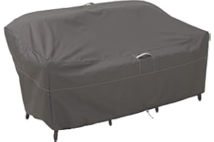 Classic Accessories Ravenna sofá Loveseat Cubierta, Taupe