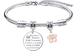 LKJHGF Pulsera de Amistad Regalos para Amigos Pulsera para Mejores Amigos para Siempre Regalo de Amistad Pulsera Grabada Regalos de Graduación Regalo de Cumpleaños