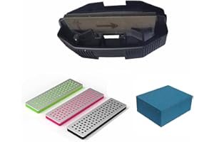 IGOSKI Snowboard Ski Edge Bevel Tuning ski wax kit，snowboard tool，ski Edge sharpener tuner Side Ski Angle Tool & Diamonds & Gummi Stone (Tool+Diamonds + Gummi Stone) (Black)