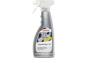 SONAX Żel do czyszczenia felg (500 ml) nie zawiera kwasów do felg z metali lekkich i stalowych o silnej formule żelowej, usuwa pył hamulcowy, pozostałości oleju i brud uliczny | Nr art. 04292000