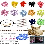 【Einfach Anzuwenden】 1. Trim Katze Nägel. 2. Fülle etwas Klebstoff in die Kappen (Achtung: nicht zu viel). 3. Warte einen Moment, wenn der Kleber halb getrocknet ist, lege ihn auf deine Katze. 4. Bis der Kleber vollständig trocken ist, beginnen Sie mit dem nächsten.