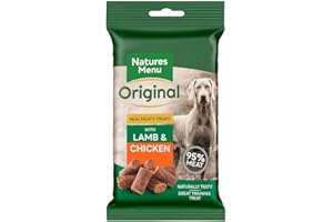 Natures Menu Real Meaty Dog Treats with Lamb and Chicken (12 x 60g)