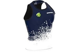 SMMASH Canotta Uomo Gym Sports Shirt Shirt Senza Maniche Running Shirt Fitness Second Skin Technology Traspirante Ad Asciugatura Rapida Confortevole