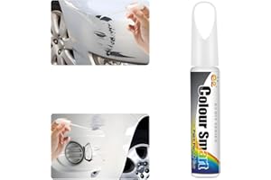 CGEAMDY 1Pc/12ml Pintura Coche, Reparador de Arañazos Coche, Rápida Reparación de Arañazos, Bolígrafo Quita Arañazos Coche, Bolígrafo Retoque Auto, Reparar Pequeños Rayones Automotrices Moto (Blanco)