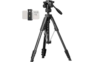 SMALLRIG 71" Camera Tripod Stand AP-21-5351 | Travel Tripod for Canon for Nikon with Phone Clip and Carry Bag, Tripods with Quick-Flip Lock Legs, Max Load 11lb