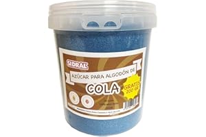 SIDRAL / COLA| Zucchero per Macchina Zucchero filato/ 1200 gr (200 gr. GRATUITO)…