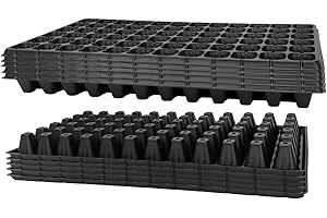 Sharplace 10 PCS Plateaux de Semis, Culture des Plantes Plateau, Plateau de Semis Croissance Plateaux avec des Trous de Drain, Pépinière de Semis en Plastique pour La Maison de Jardin, 72 Trous