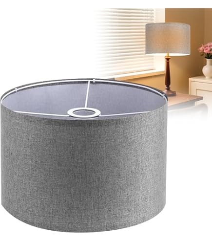 Paralume Cilindrico Nero In Tessuto Per Lampade Da Terra - Sostituzione Facile, Design Minimalista