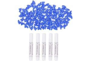 YOUTHINK 100Pcs Soft Pet Cat Kitty Nail Caps Cover Safe Anti Scratch Dog Paw Claw Protector Covers(M-Bleu)