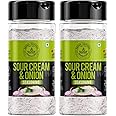 Artha Natural - Popcorn Sour Cream and Onion Seasoning Powder, Perecft for Chips, Makhana, Nachos, Fryums, Popcorn, Cheese Sauce & Dips - Multi-Purpose Seasoning - 200g