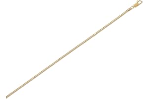 SA CHAINS 2mm 18K gold plated on solid sterling silver 925 Italian round SNAKE chain necklace chocker bracelet anklet with lobster claw clasp