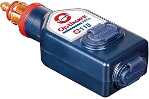 Tecmate OptiMate USB O-115.3300 mA Weather-Resistant Dual USB Charger with Two Outputs with Motorcycle Plug (Suitable for BMW Triumph, Ducati Multistrada,...)