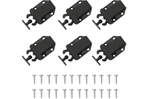 ANGELKISS 通用 dsadsadsad - Pestillo de liberación táctil (6 unidades), color negro