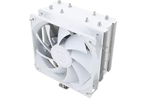 Thermalright Assassin X 120 SE White CPU Cooler, 4×6mm Heat Pipes, 120mm PWM Quiet Fan CPU Air Cooler With S-FDB Bearing, AGHP Technology, For AMD AM4 AM5/Intel 1700/1150/1151/1200(AX120SE WHITE)