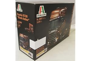 Italeri 553897 Scania 3897 R730 V8 Noir Ambre Camion Model Kit 1:24