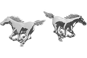 Pilot LA_15027 Lot de 2 insignes 3D Autocollant Mustang