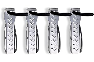 Schramm® 4 pz. portabiciclette portabiciclette a Parete Argento portabiciclette per 4 Biciclette a Parete portabiciclette a Parete portabiciclette 4 pz.