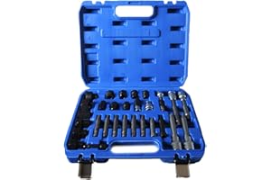 topolenashop Kit di chiavi 30 pezzi per smontaggio puleggia e alternatore motore auto