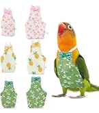 Namvo Flight Suite Liner, 4 stuks, wasbaar, herbruikbaar, beschermende papegaaienluierkleding met waterdichte binnenlaag, schattig