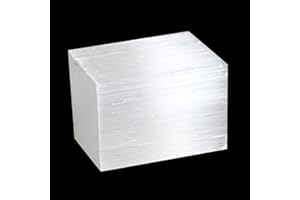 ORIENTREA 1 pezzo Cubo di Selenite da 70 g circa, da 4 * 3 * 3cm Selenite Cubo, pietra chakra e guarigione, pietra di cristallo di Selenite, 100% naturale, tagliato a mano
