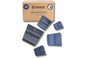 ABAZO Set Keil für Äxte Griff und Hämmer 5st, Holzkeil Spaltkeil Holzspalter Spalhammer Spalheit fur Holz Garten (Set 5 Stück (nr:2,3,4,5,6))