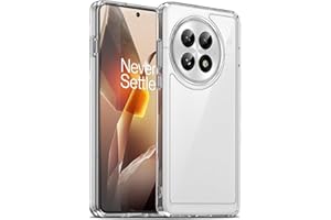 Liisooka Funda para OnePlus 13, Militar de Protección contra Caídas, Anti-Amarillo, Antiarañazos, Carcasa Trasera de PC Duro, Case Ultrafina a Prueba de Golpes, Transparente