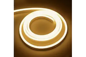 ONSSI® Tiras LED de Neón 220v (Blanco Cálido,3M),12w/m COB Luz de Cuerda,288 Led/m Cada Corte de 10cm,Ip65 Impermeable con Enchufe de Interruptor y Pegatina,Neon Led Para Uso Interior y Exterior