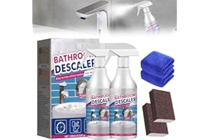 ‎TOERJII Bathroom Descaler Spray,2025 Upgrade Reiniger für hartnäckige Flecken,Schaumreiniger fürs Badezimmer, Duschreiniger Gegen Kalkablagerungen,Badezimmer-Entkalker-Spray (2, 100ML)