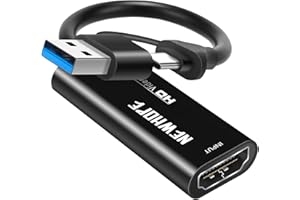 NEWHOPE Carte de Capture, Carte de Capture vidéo HDMI vers USB/Type-C 1080P 60FPS Carte de Capture de Jeu pour Le Streaming, l'enseignement, la vidéoconférence ou la Diffusion en Direct