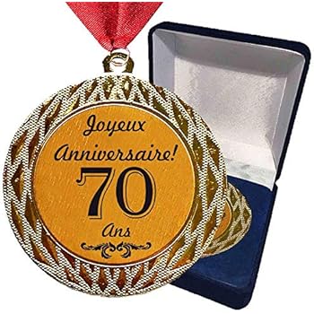 Medaille Cadeau D Anniversaire 70 Ans Joyeux Anniversaire Ou
