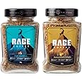 RAGE COFFEE Instant Coffee Combo Pack of 2 - Butterscotch Delight & Irish Hazelnut (Flavoured Instant Coffee 50gms each made using premium Arabica Beans), Glass Bottle