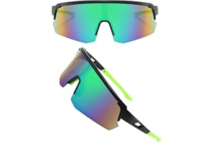 DKDDSSS Cycling Glasses, Sports Polarized Sunglasses, Polarized Cycling Sunglasses for Men Women, Polarised Sun Glasses UV400 Protection Ski Goggles Outdoor Bicycle Motorbike Driving Fishing Green