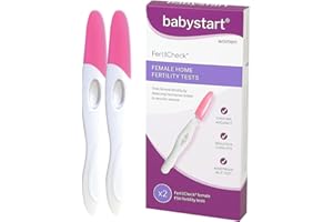 Babystart FertilCheck Fertility Test Kit for Women - Hormone Testing Kits 2X FSH ECO Strip Midstream Self Test and Instruction Leaflet - Easy Home Fertility Tests for Couples Trying for a Baby