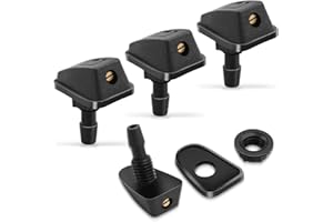 JEYORZY 4 Pcs Buses de Lave-Glace Avant Voiture, Buses Gicleurs Pulvérisateurs Universelle Avant Buse Pare-Brise Pulvérisation, Buses de pulvérisation d'essuie-Glace