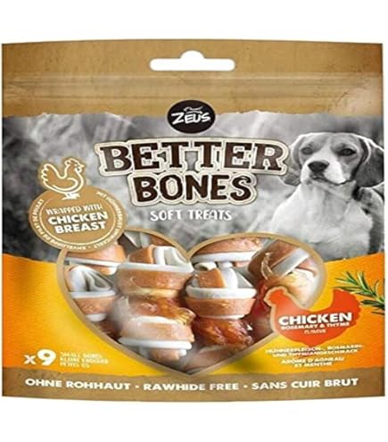 Zeus BetterBones - Ossa Da Masticare Per Cani Con Anatra E Mirtillo Rosso | 7,5 Cm | 10 Pezzi - Foto 2