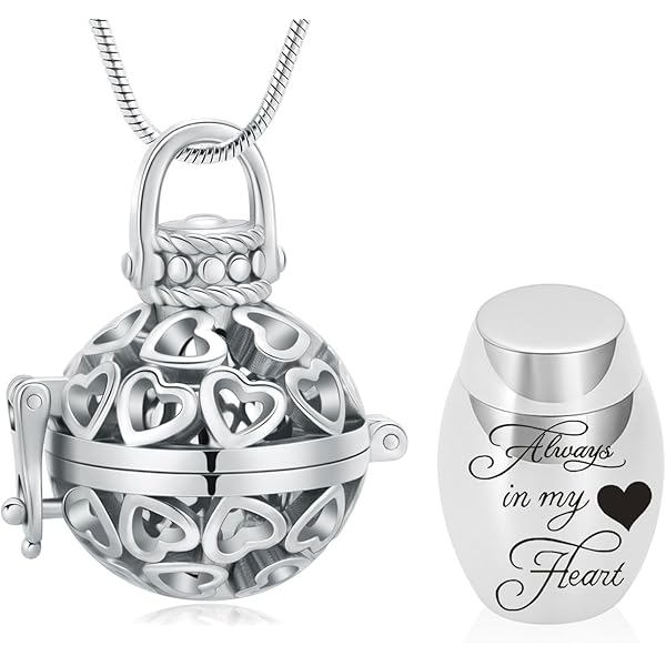 Collana Ceneri Collana Ciondolo Urna Ceneri - Ricordo Personalizzato Per Cari Regalo Ricordo Defunti - Foto 3
