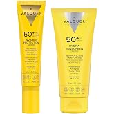 Valquer Laboratorios. Pack Solar Facial: Serum Invisible Protection SPF 50 + Crema Hydra Sunscreen SPF 50+ | SPF 50+ Protecci