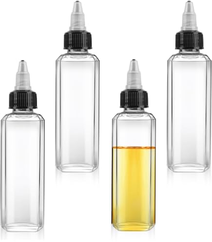 60 Stück 118 Ml Plastikflaschen Mit Deckel – Mini Flaschen Für Saft, Ingwer-Shot, Saucen, DIY