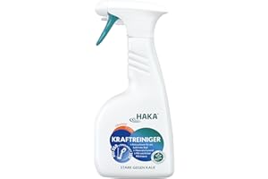 ‎HAKA HAKA Kraftreiniger Spray, 500ml, Badreiniger, starke Kalk- und Schmutzlösekraft, für Bad und Dusche, umweltfreundlich, Orangenduft, vegan