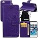 Produktbild iPhone SE Case, iPhone 5s Case, DRUnKQUEEn Wallet Case with Cellphone Holder - PU Leather Cover Purse Slim Fit Card Slot for Apple iPhone SE 5s