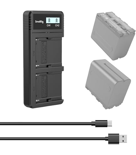 Caricabatterie 4 Canali Per Batterie Fujifilm NP-W235 - Ricarica Rapida PD 45W, Display LED, Compatibile X-H2, X-T5, Etc.