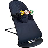 Sweden Baby Premium Cotton &Uuml;&ccedil; Kademeli Oyuncaklı Sallanan Ana Kucağı &ndash; Katlanır ve Taşıma &Ccedil;antalı (Siyah)